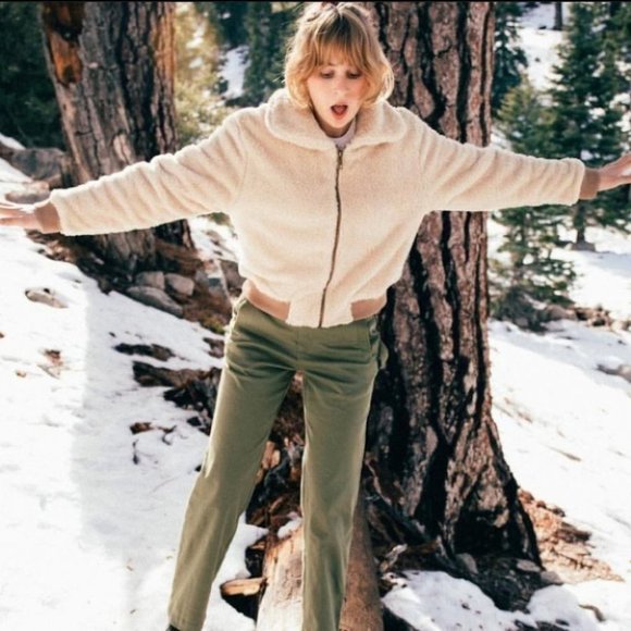 TRUE IMG Tan Teddy Bomber Jacket - Picture 10 of 11